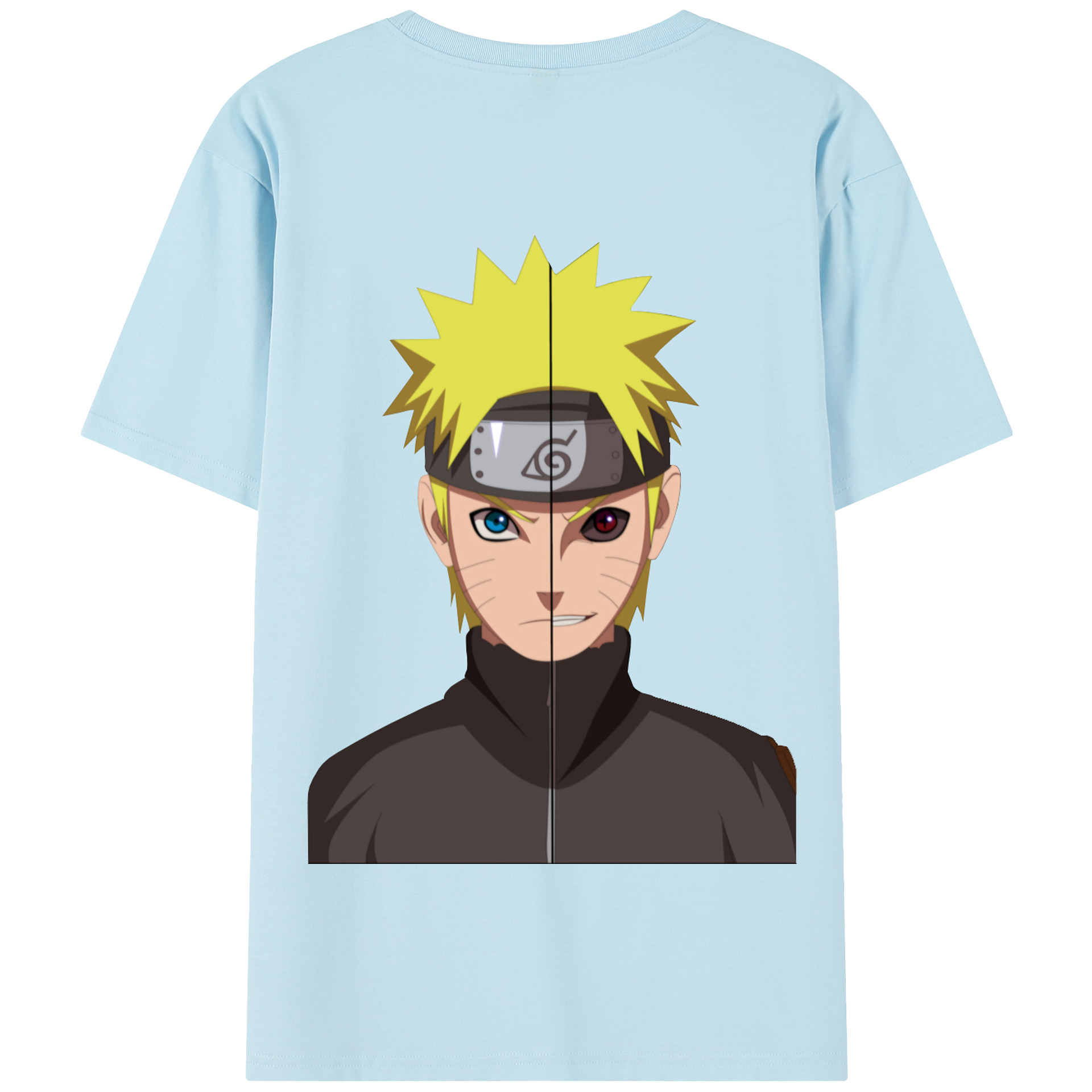 （画像用） NARUTO -ナルト- うずまき ナルト Uzumaki Naruto 綿100％半袖Tシャツ（背面プリント）